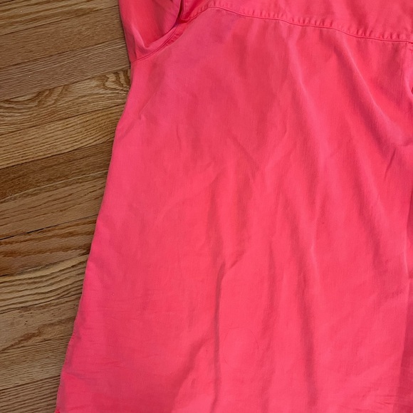 Frank & Eileen Mary Classic Shirtdress Famous Denim Neon Pink - Picture 9 of 12